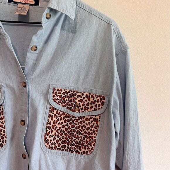 Vintage Princeton Club Chambray Button Down - Picture 6 of 8